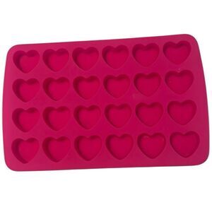 Pink Heart Silicone Mold used once like new